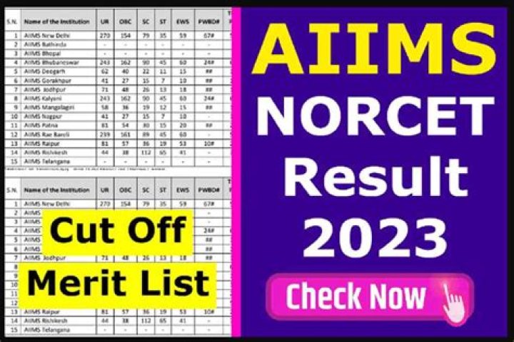 AIIMS Nursing Officer NORCET Institution Allocation Result 2023