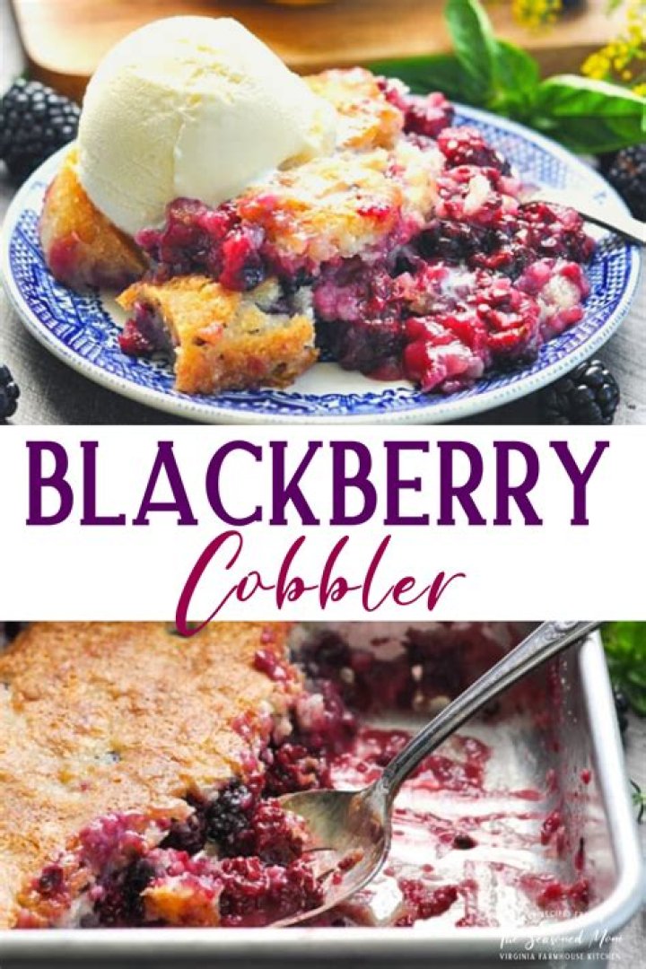 Blackberry Cobbler - Celebrating Sweets