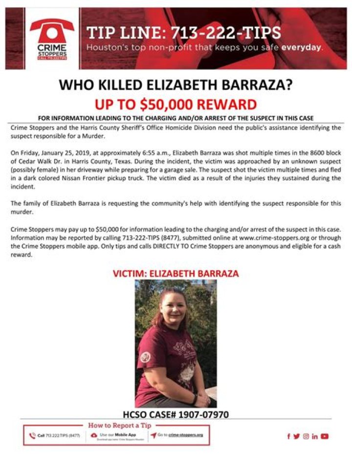 Elizabeth Barraza’s Death: A Puzzle Yet To Be Solved
