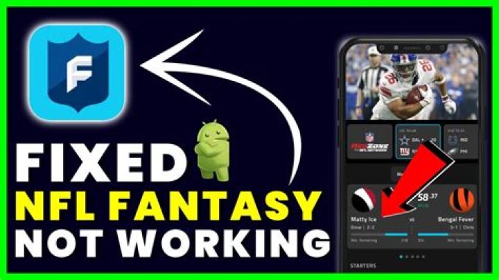 How to Fix NFL Fantasy App Not Working? - SarkariResult