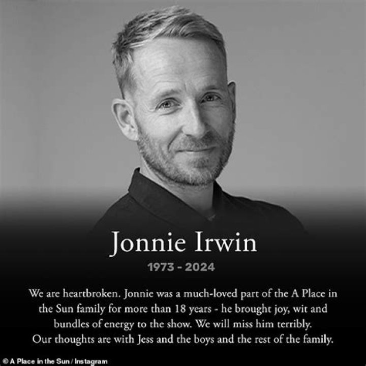 Jonnie Irwin's Obituary & Cause Of Death, Who Was Jonnie Irwin? What Happened to Jonnie Irwin? - SarkariResult