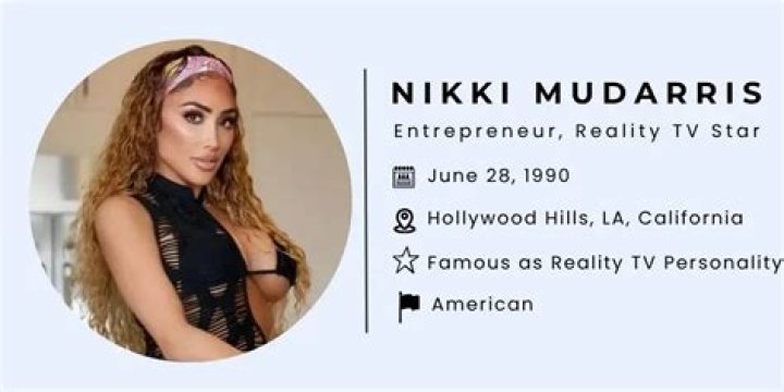 Nikki Mudarris Bio, Wiki, Boyfriend, TV Shows, Net Worth, Family, Age, Instagram