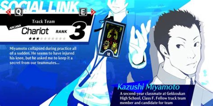 Persona 3 Reload: Kazushi Miyamoto Chariot Social Link Guide - SarkariResult