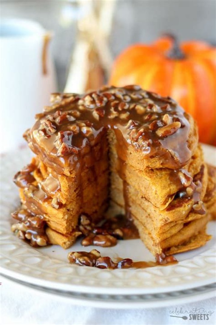 Pumpkin Pancakes - Celebrating Sweets
