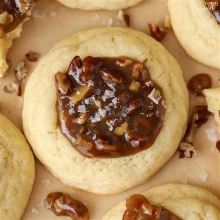 Salted Pecan Pie Cookies - Celebrating Sweets