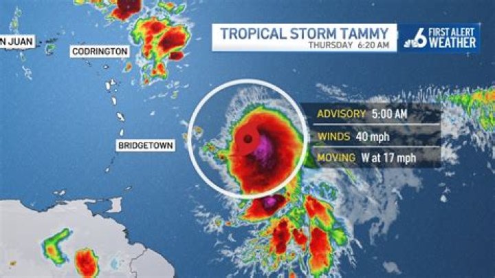 Tropical storm Tammy has developed in the Atlantic and is expected to affect the Caribbean Islands. - SarkariResult